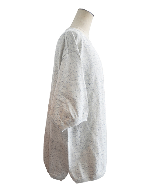 【crepuscule】 Knit T-shirt (Denim)