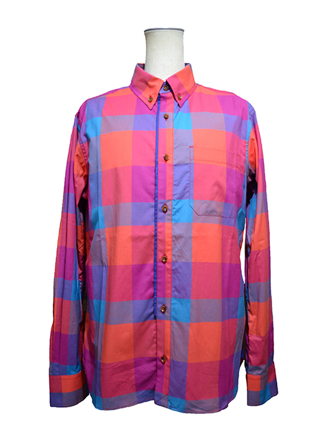 【ACTS】 Red Block Check Shirt
