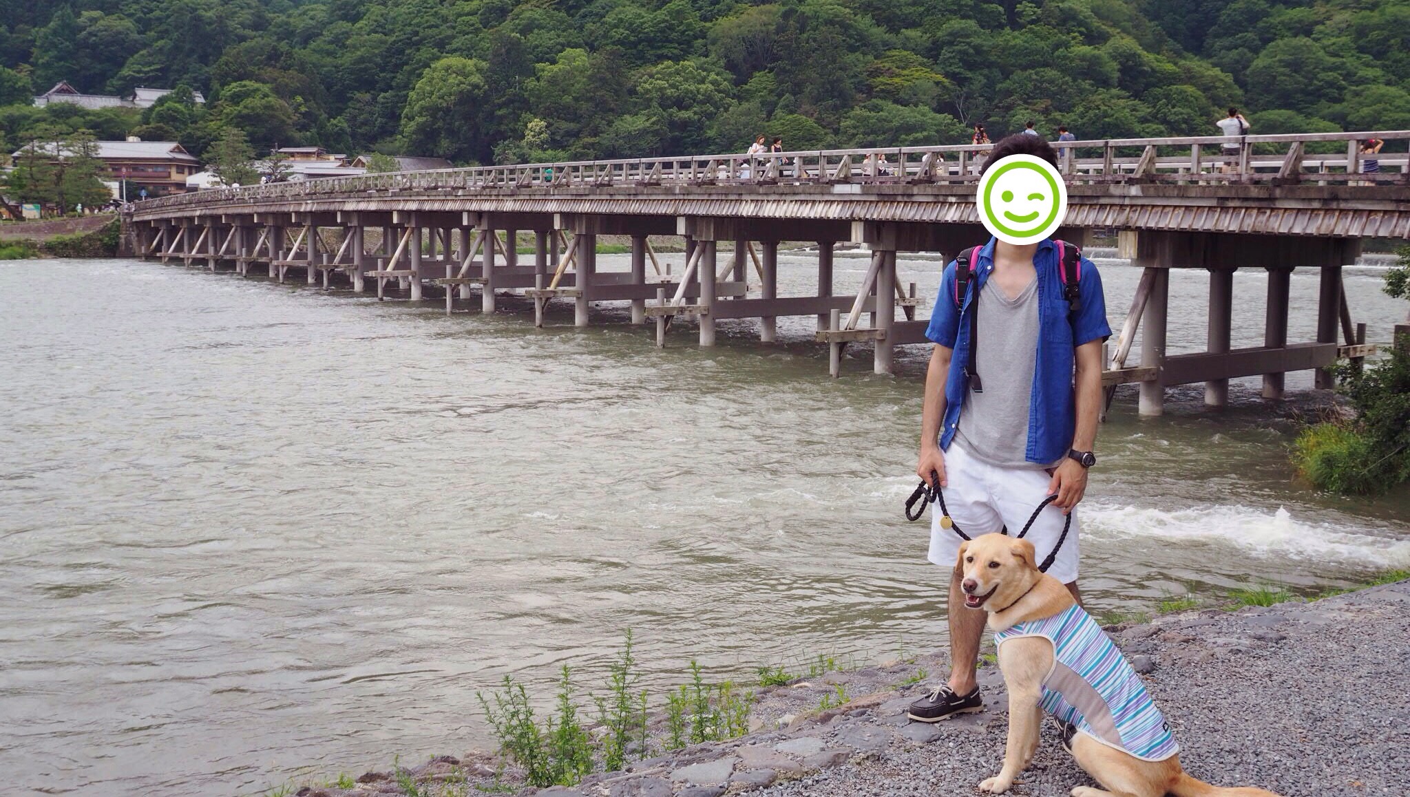京都旅行 犬 わんこ 嵐山